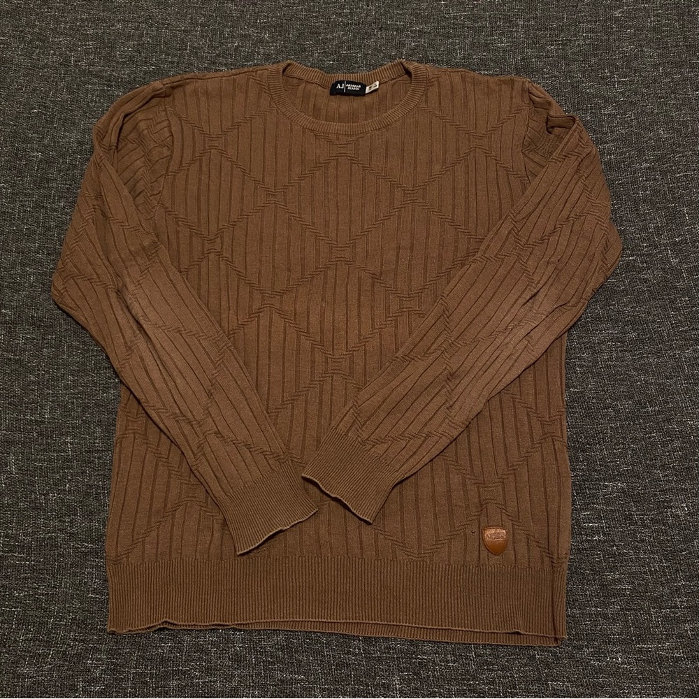 Armani Jeans Brown Crewneck Sweater
